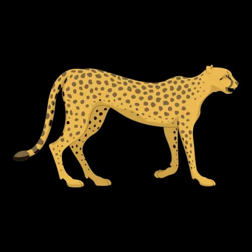 Nepali phrase: चितुवा धेरै जनावरभन्दा छिटो दौडन्छ (A cheetah runs faster than most animals)