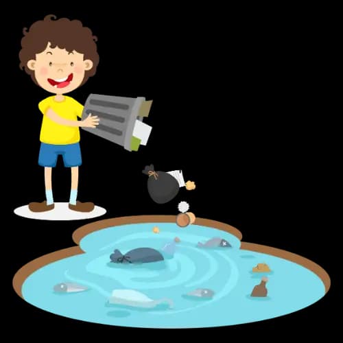 Littering illustration