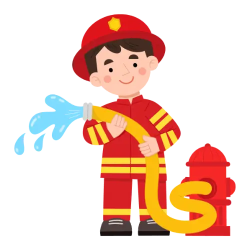 Firefighter illustration