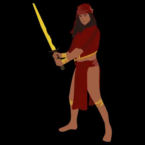 Learn Nepali क्ष with example word Warrior - Hamro Barnamala