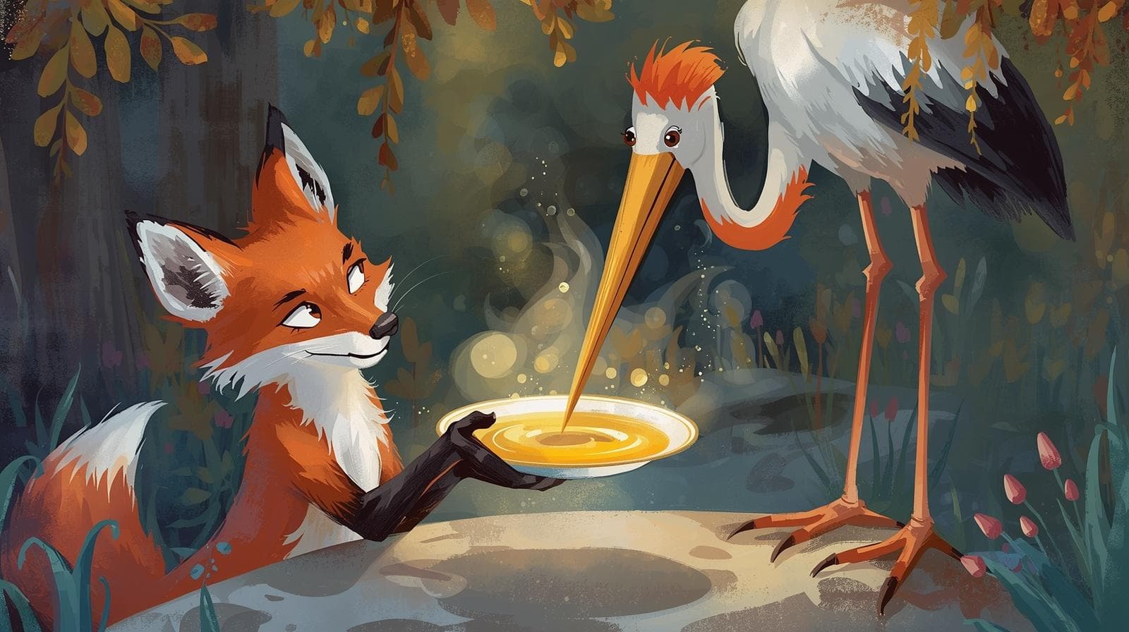The Fox and the Stork