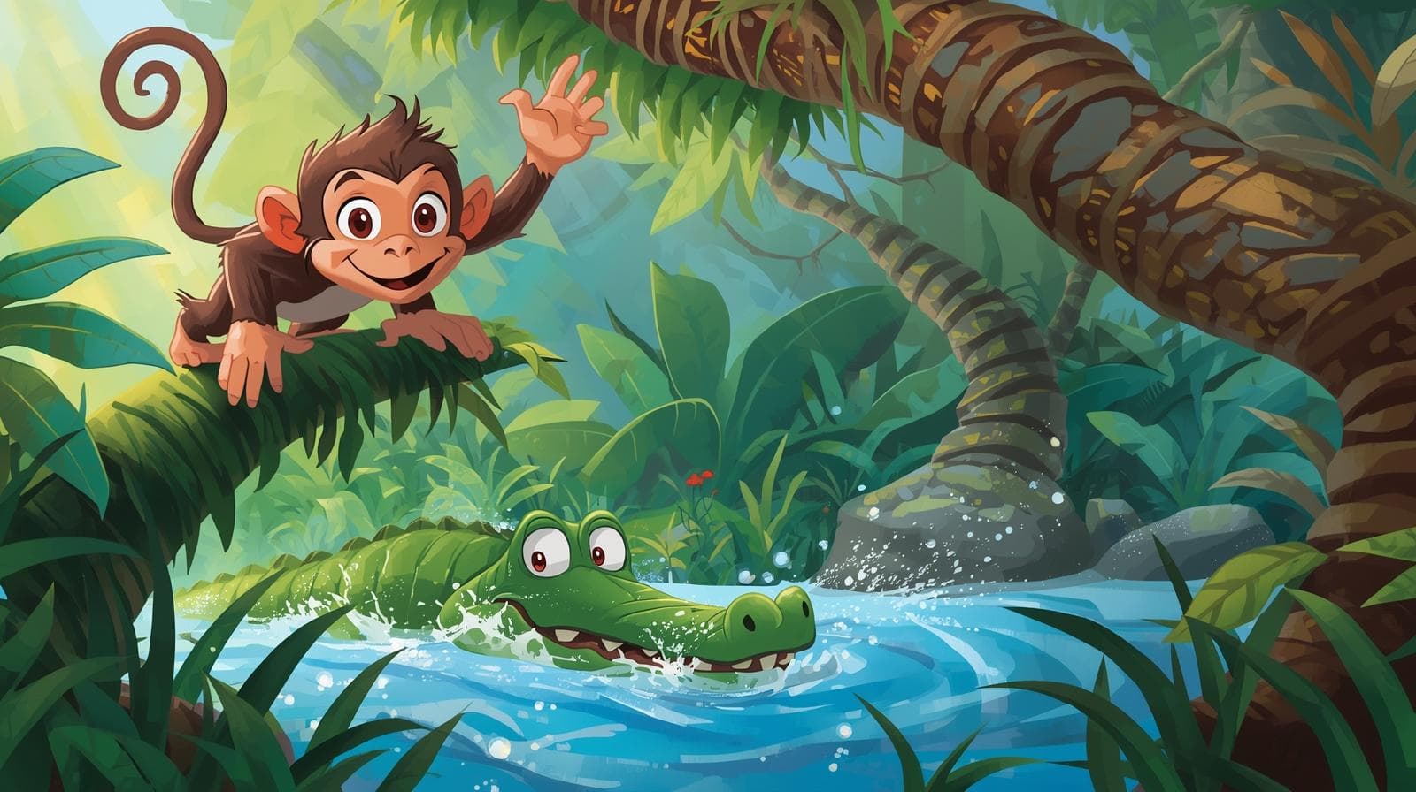 The Monkey and the Crocodile