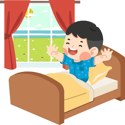 Nepali phrase: म बिहान चाँडै उठ्छु (I wake up early in the morning)