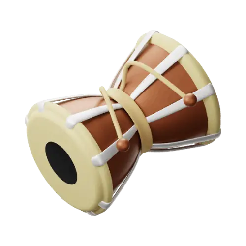 Nepali letter ड (Da) for Drum - Hamro Barnamala