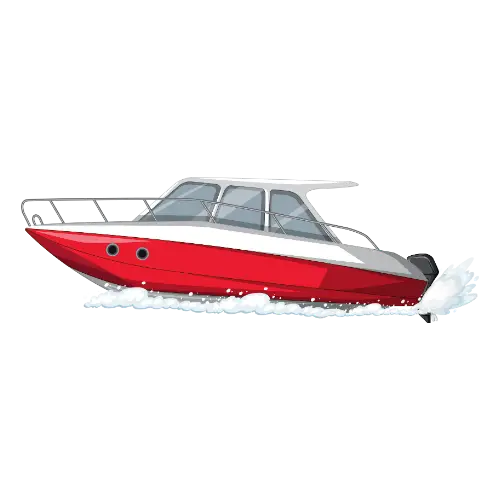Speedboat illustration