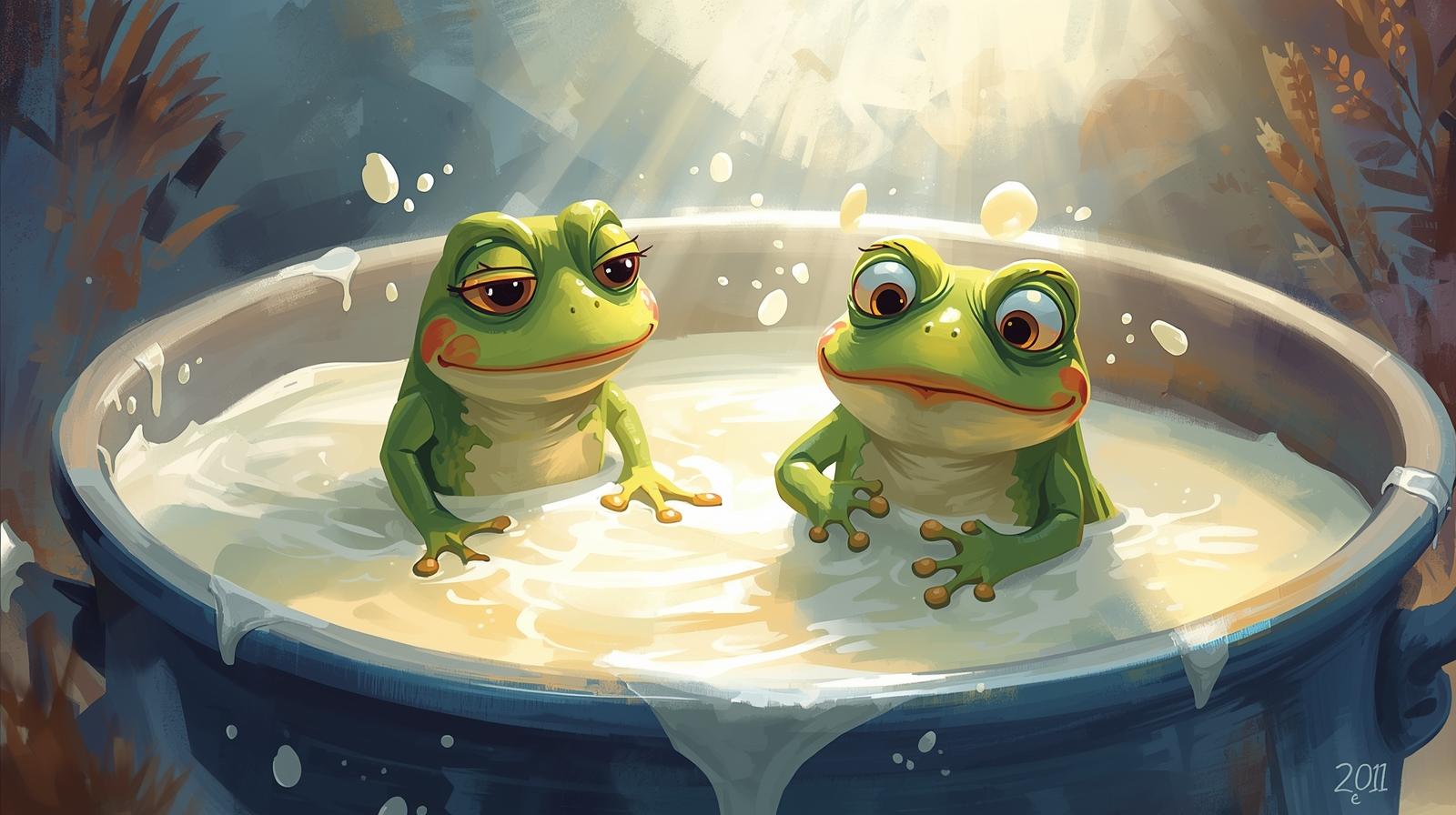 The Determined Frog